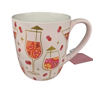 🍹🔹️Luna & Sage 🔹️Chic Pink and Gold Cocktail  Mug